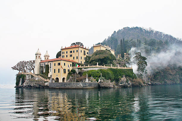 villa del balbianello sul lago di como, como, italia, regione lombardia - lenno foto e immagini stock