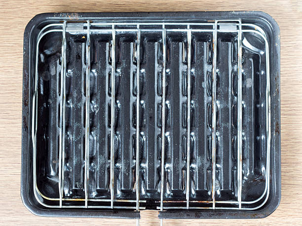 istock Top view of Japanese grill pan for fish 601032036