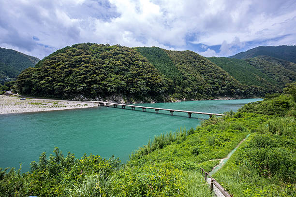 istock Iwama Low Water Crossing (Kochi Prefecture Shimanto) in Japan 601033324
