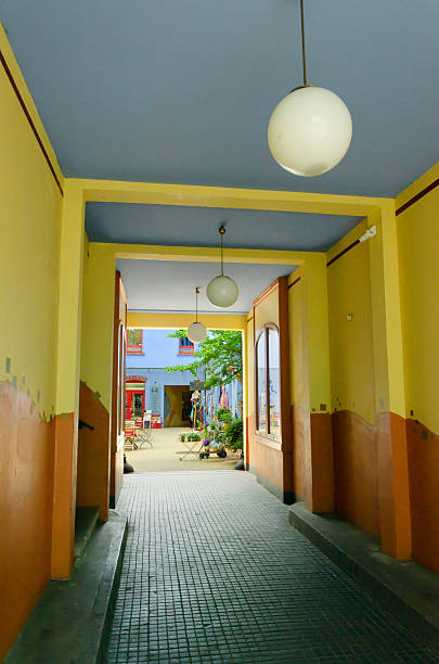 hallway or corridor in an old house in Dresden, Germany