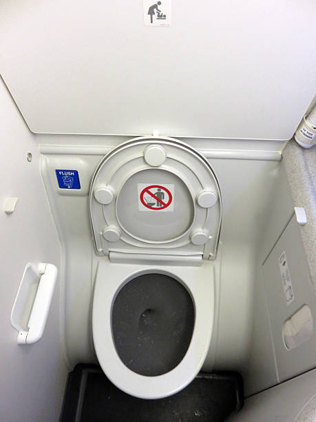istock Airplane toilet 601118134