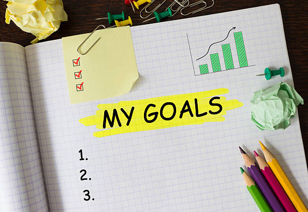 istock Notebook with Toolls and Notes about My Goals,concept 601124506