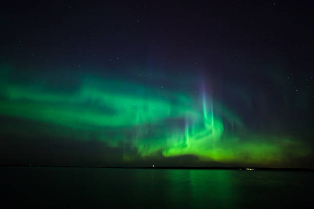 istock Northern lights over lake in finland 601125434