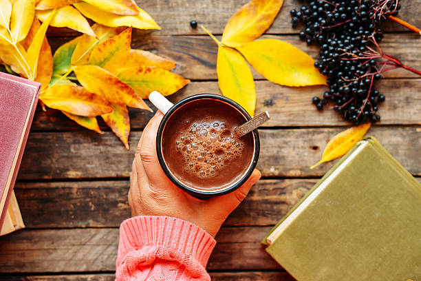 istock Hot Chocolate in wooden table. 601126040