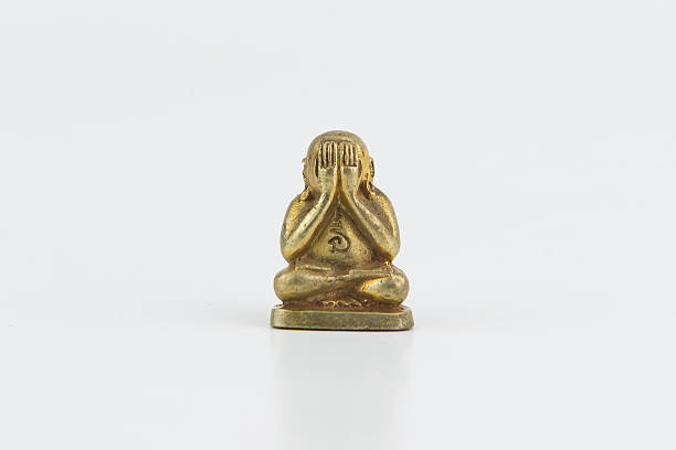 istock Bronze statuette of Buddha. 601126064
