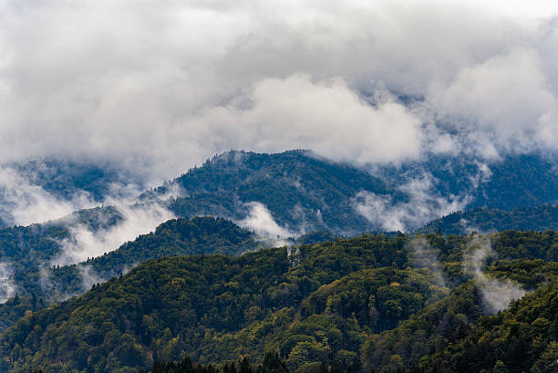 istock Stormy weather in mountains 601126242