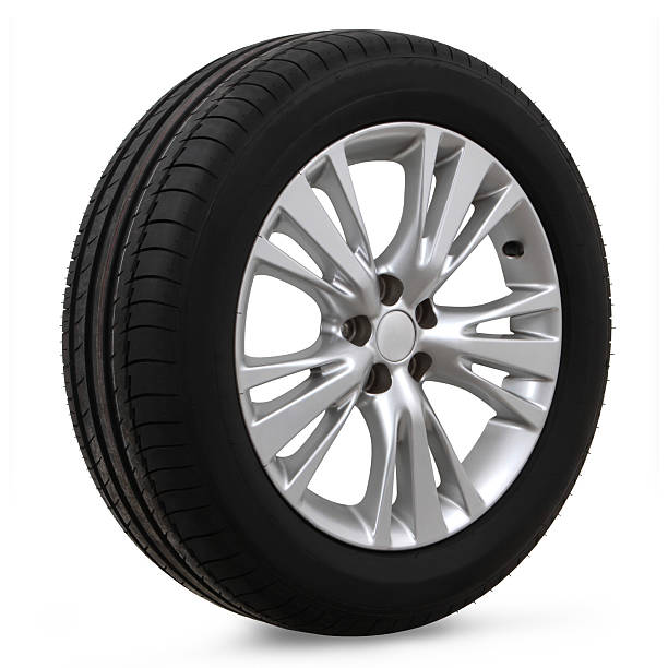 istock car tires on a white background 601128668