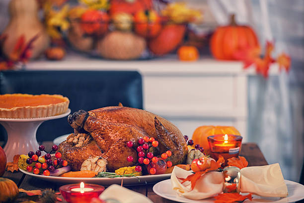 Roasted Thanksgiving Turkey with Side Dishes