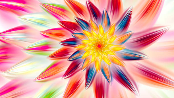 istock Exotic flower. Dance of flower petals. 601134786