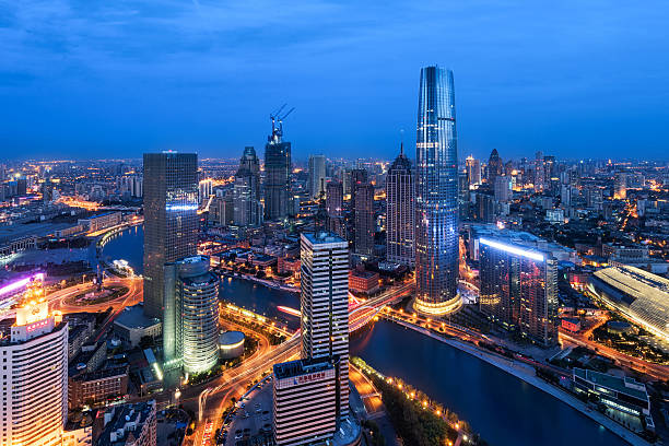 istock China Tianjin City Lights 601135140