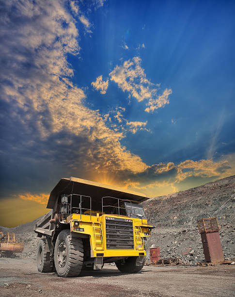 istock Mining truck on the opencast 601136242