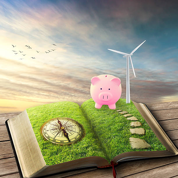istock Wind Generators, Ecology savings piggy bank 601139700