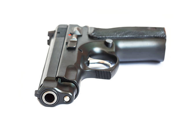 istock close up automatic pistol handgun weapon 601139830