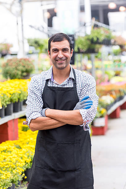 istock Male Florist working at a nursery 601143470
