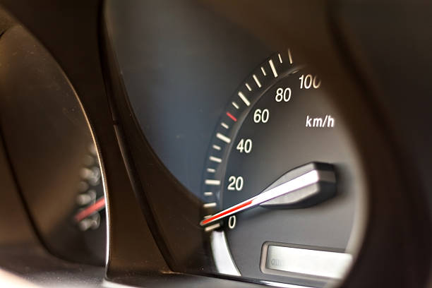 istock car speedometer in perspective closeup 601144318
