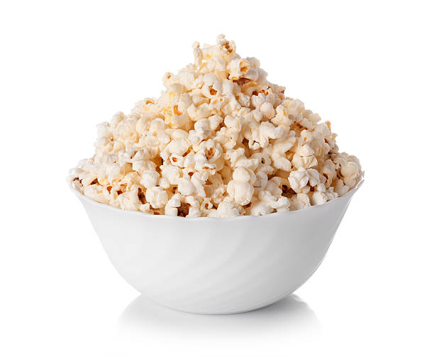 istock Bowl of popcorn isolated on white background 601146224
