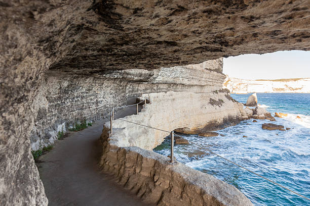 istock King Aragon stairs steps in  Bonifacio cliff coast rocks, Corsic 601146356