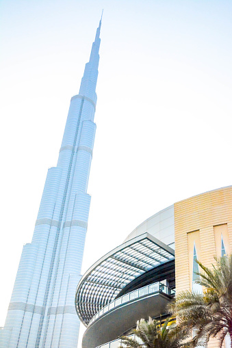 Dubai, United Arab Emirates - March 31, 2024 : Dubai Mall and Burj Khalifa in Dubai, United Arab Emirates.