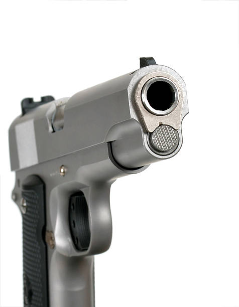 istock Stainless Steel handgun 601149260