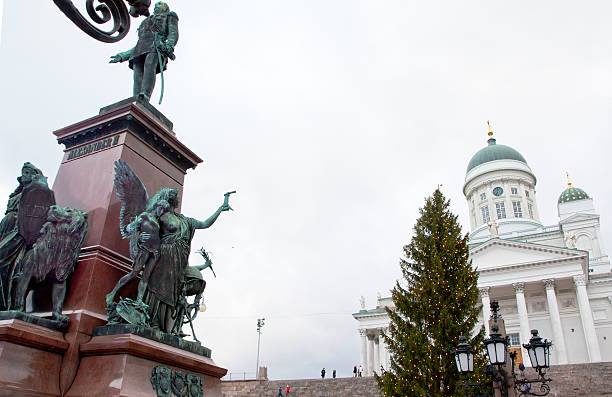 istock Helsinki Cathedral and Christmas tree, Helsinki, Finland 601154648