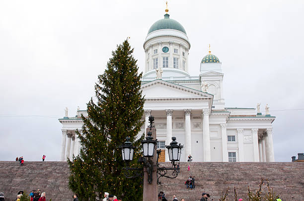 istock Helsinki Cathedral and Christmas tree, Helsinki, Finland 601154752