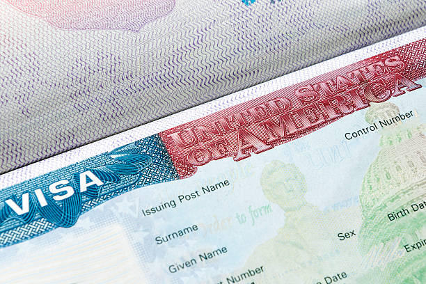 istock USA visa in passport 601155384