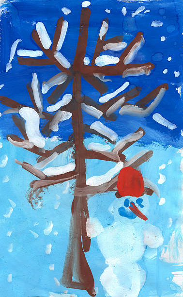 istock illustration of winter new year landscape 601155996