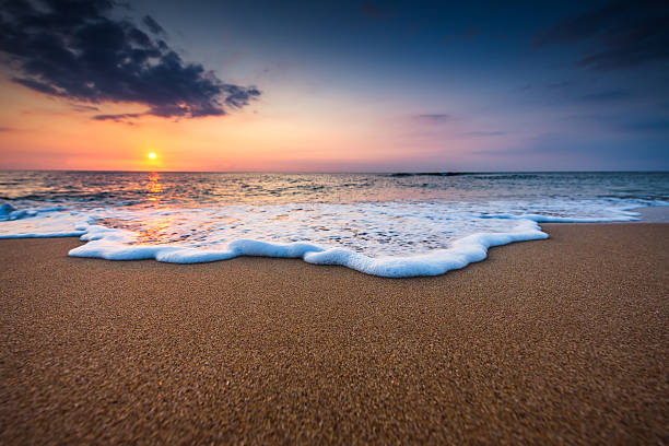 istock Beautiful sunrise over the sea 601357624