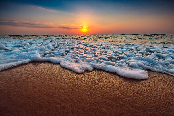 istock Beautiful sunrise over the sea 601357938