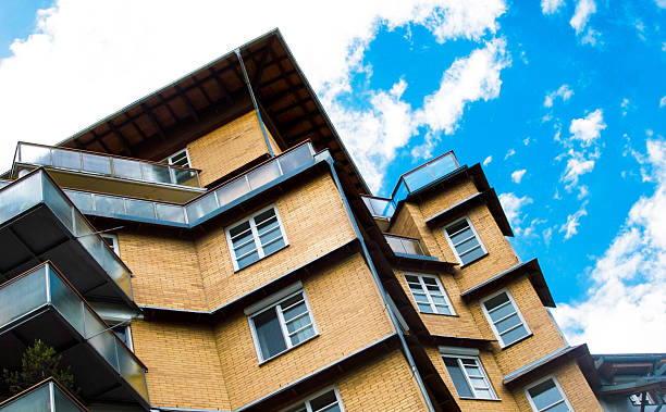 istock Beautiful apartment house 601358256