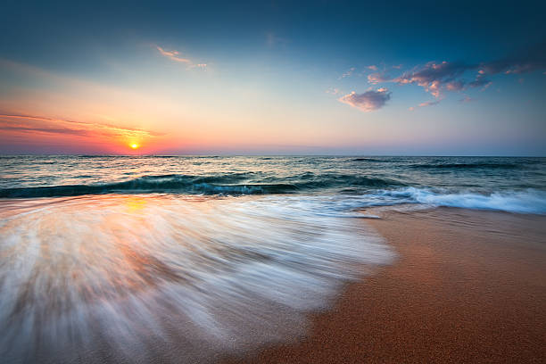 istock Beautiful sunrise over the sea 601359694