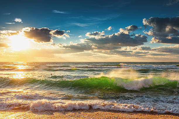 istock Beautiful cloudscape over the sea, sunset shot 601360540