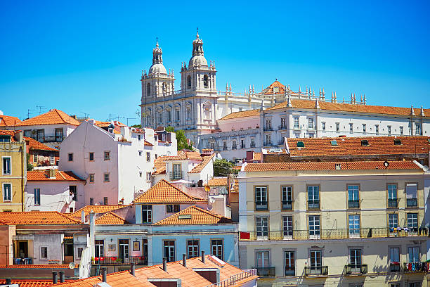 istock Aerial scenic view of central Lisbon 601366214