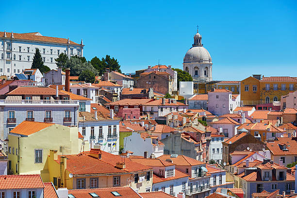 istock Aerial scenic view of central Lisbon 601366608