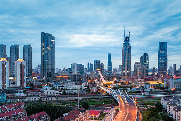 istock tianjin cityscape at dusk 601367038