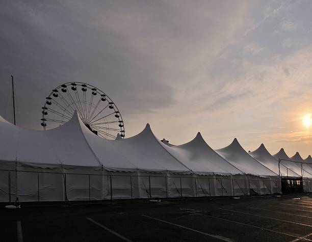 istock Sunrise on Sunfest Tents 601367136