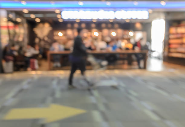 istock Abstract blur passenger in the airport 601367186