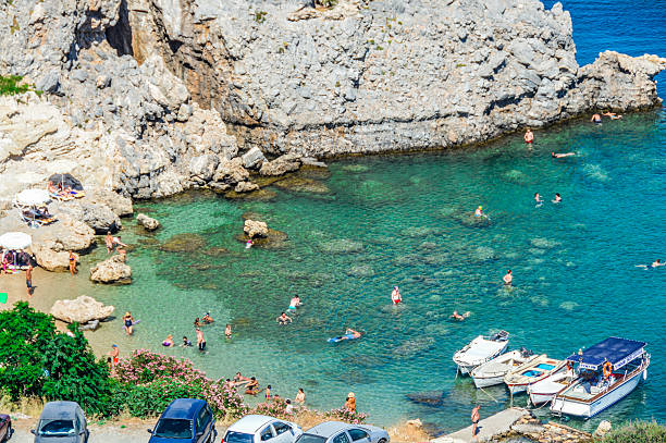 istock Beautiful St. Paul's Bay in Rhodes, Greece 601367468