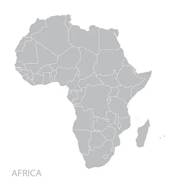 Vector illustration of Africa map