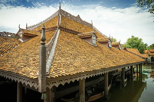 the very typical look of hue clay roof