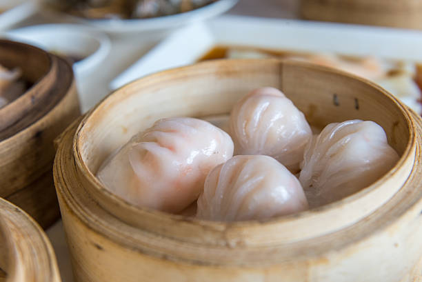 istock Closed up of Dim Sum - traditional Chinese breakfast 601372328