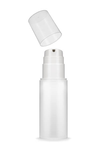 istock White plastic container of spray bottle isolated on white backgr 601373722