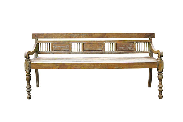 istock outdoor vintage timber benches 601375554