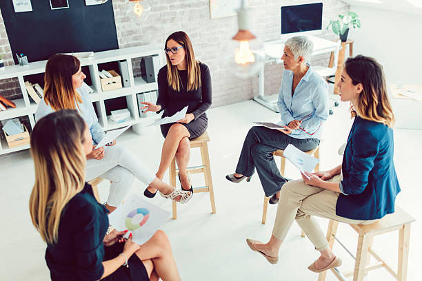 istock Female Business Team Meeting 601375830