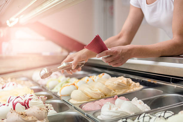 istock Woman serving ice cream 601379082