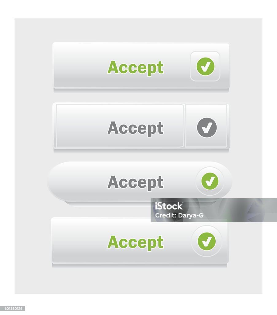 Acceptance Button Accept Vector Button Stock Illustration - Download Image Now - Arts ...