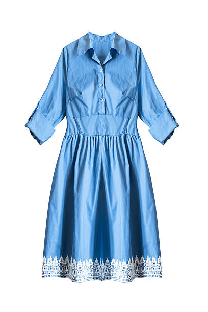 istock Blue dress isolated 601381316