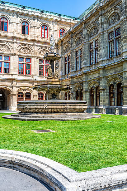 istock Fountain in front of the Vienna Opera House, Austria. 601381916