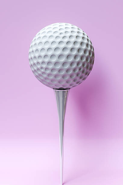 bola de golfe  - golf women pink ball - fotografias e filmes do acervo