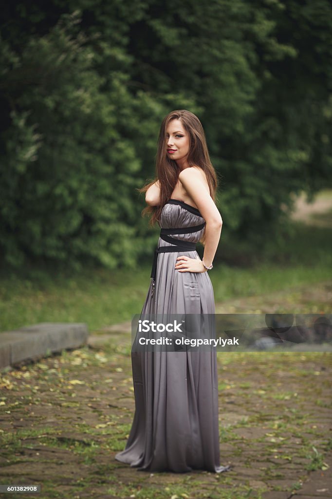 Beauty Romantic Girl Outdoors Teenage Model With Casual Dress In Stock  Photo - Download Image Now - iStock